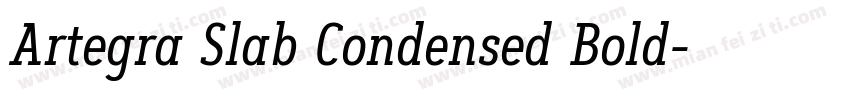 Artegra Slab Condensed Bold字体转换